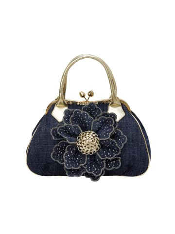 gaya Women Handbag in Gold Denim