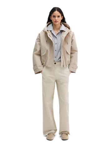 Marc O'Polo Canvasjacke mit Kapuze relaxed in Linen Beige