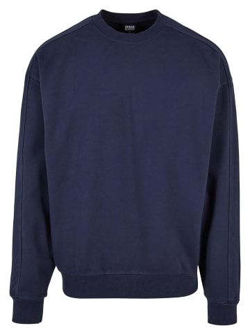Urban Classics Urban Classics Herren Heavy Terry Garment Dye Crew in darkblue