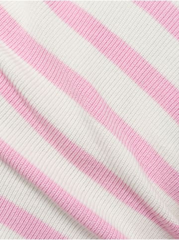 Marie Lund Strickpullover in rosa weiß - 0002