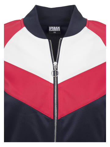 Urban Classics Track Jackets in navy/fire red/white