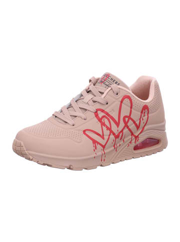 Skechers UNO - DRIPPING IN LOVE UNO - DRIPPING IN LOVE in natural/red