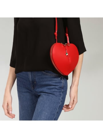 Florence Florence Umhängetasche Leder rot ca. 22cm