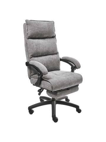 Beliani Bürostuhl EATON in Grau/Schwarz - (W) 50 x (H) 114 x (L) 66 cm