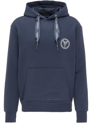 Carlo Colucci Kapuzensweatshirt Cargnoni in Navy