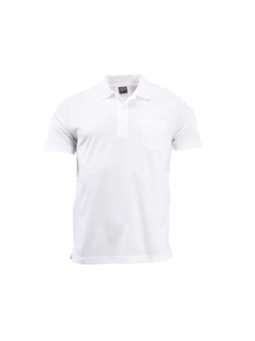 Paul & Shark Men’s Knitted Polo Shirt in Weiß