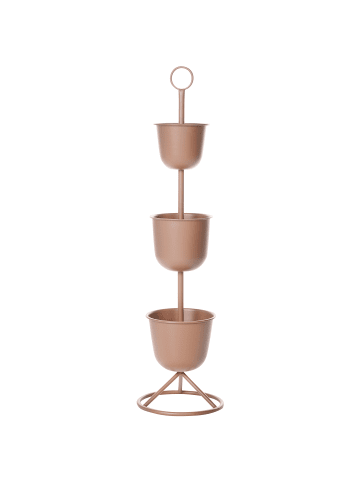 Beliani Outdoor Blumentopf SUMIRE in Braun - (W) 28 x (H) 110 x (L) 28 cm