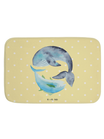 Mr. & Mrs. Panda Badteppich Walfisch Thunfisch ohne Spruch in Gelb Pastell
