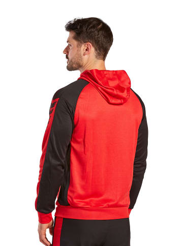erima Six Wings Trainingsjacke mit Kapuze in rot/schwarz