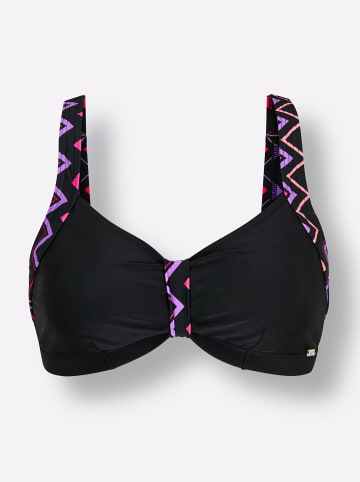 WITT WEIDEN Bikini-Oberteil in schwarz-pink-lila