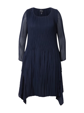 Ulla Popken Midikleid in dunkles marine
