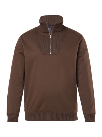 JP1880 Sweatshirt in dunkelbraun