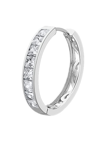 LOTUS silver Ohrringe Silber 925 Sterling Silber Zirkoniastein Creolen