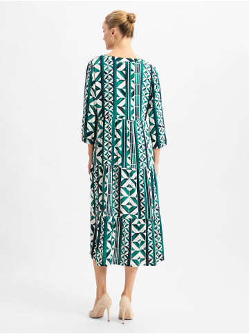 Street One Kleid in grün ecru - 0001