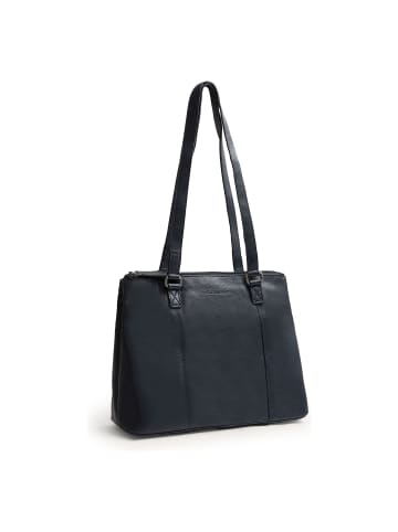 The Chesterfield Brand Marvos Schultertasche Leder 32 cm navy