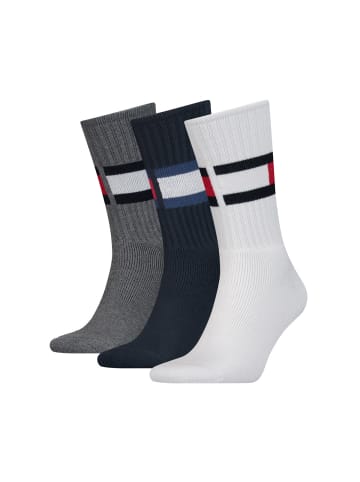 Tommy Hilfiger Socken 3er Pack in Weiß/Marine/Grau