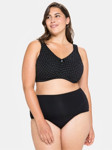 sheego Entlastungs-BH in schwarz + schwarz-bedruckt