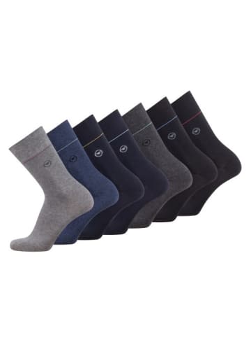 Tom Tailor 7er Pack Basicsocks in Geschenkbox in grey melange