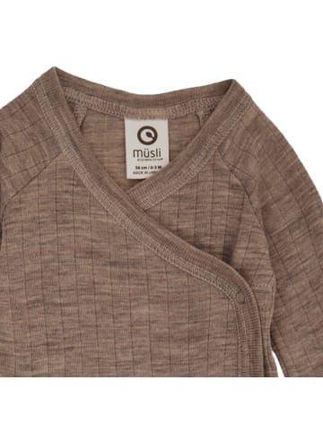 müsli Langarmbody 1582063900 in hellbraun