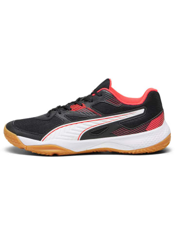 Puma Hallenschuhe Solarflash II in puma black-fire orchid-puma white-gum