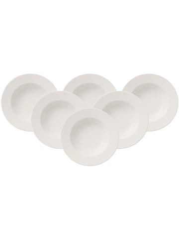 Villeroy & Boch 6er Set Suppenteller For Me ø 24,7 cm in weiß