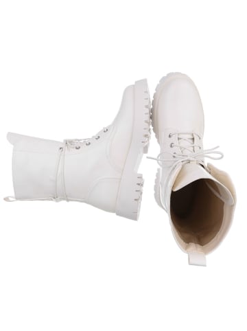 Ital-Design Stiefelette in Weiß