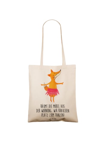 Mr. & Mrs. Panda Tasche Fuchs Ballerina mit Spruch in Creme
