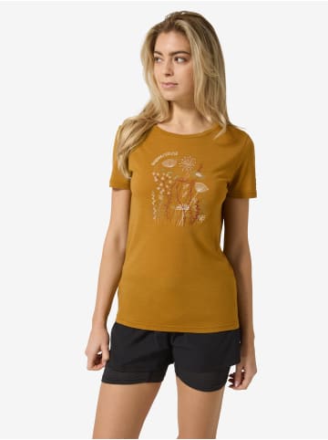super.natural ROCK FLOWERS TEE in braun