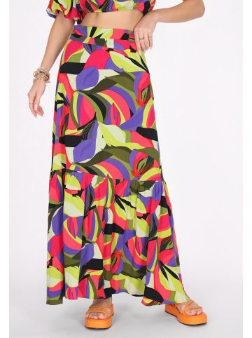 IZIA Women Skirt in violet multicolor