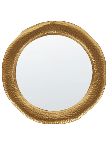 Beliani Wandspiegel MERCY in Gold - (W) 78 x (H) 78 x (L) 3 cm