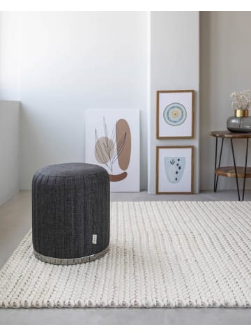 Qiyano Pouf Nelio 300 Struktur Anthrazit