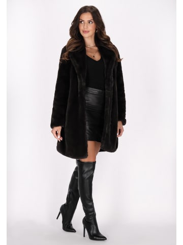 faina Damen Mantel in Dunkelbraun