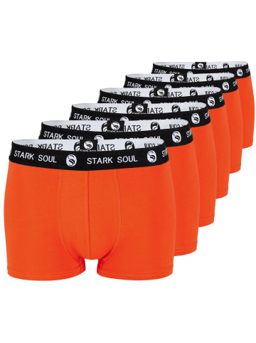 Stark Soul® Boxershorts im 6er Pack - Hipster in mandarin