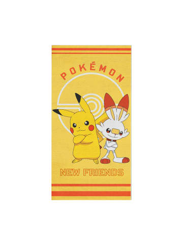 termana Traum&Trend Badetuch / Strandtuch "Pokemon" in Gelb