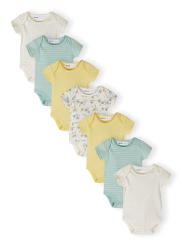 Minoti 7-er Pack Bodys NOSBABYPACK3 in weiß