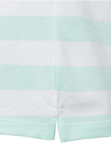 Marie Lund Poloshirt in türkis weiß - 0013