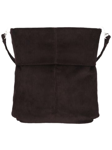 Zwei Handtasche Mademoiselle M12 in Cord-Espresso