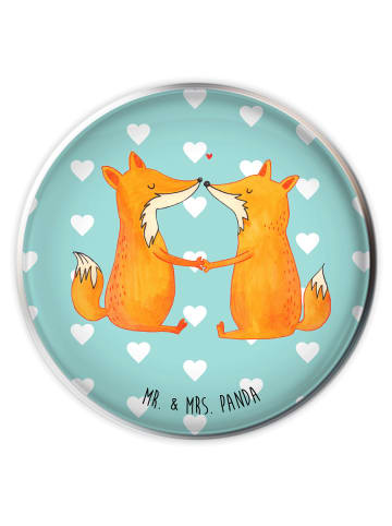 Mr. & Mrs. Panda Waschbecken Verschluss Füchse Liebe ohne Spruch in Türkis Pastell