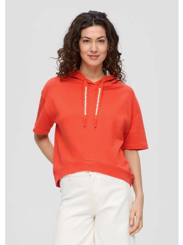 s.Oliver Sweatshirt kurzarm in Orange