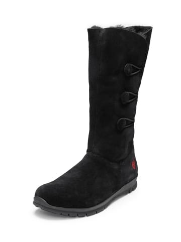 VITAFORM Veloursleder & Doubleface Stiefel in schwarz