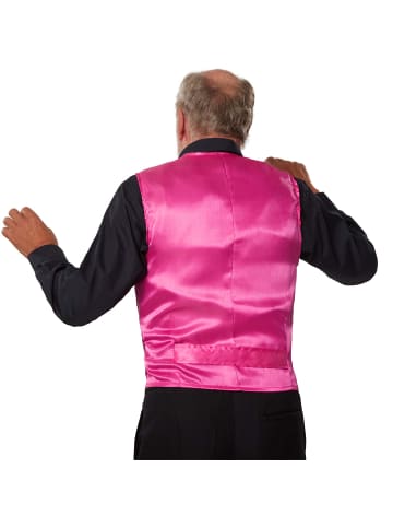 tectake Herren-Weste in einheitlicher Farbgebung, pink