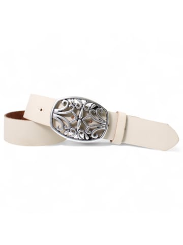 FRONHOFER Ledergürtel in Creme