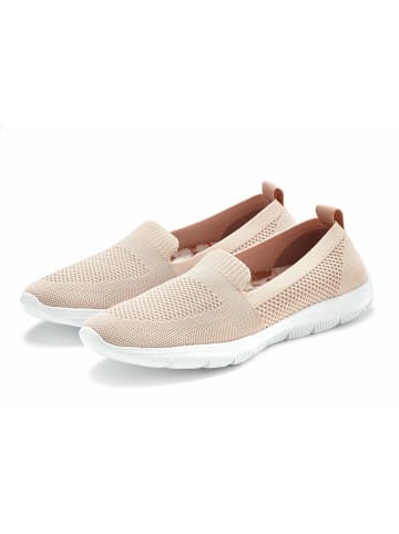 LASCANA Slipper in beige-rosé-apricot