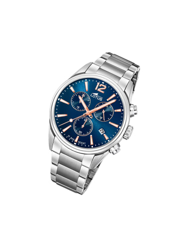 Lotus Analog-Armbanduhr Lotus Khrono silber groß (ca. 42mm)