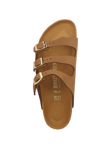 Birkenstock Sandale Florida Fresh Nubukleder schmal in braun