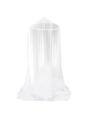 Moskitonetz 65x250x1350cm Feuerfest WHO Standard 180 Löcher/6,45cm² weiss