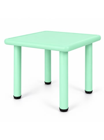 relaxdays Kindertisch in Salbei - (B)62 x (H)52 x (T)62 cm