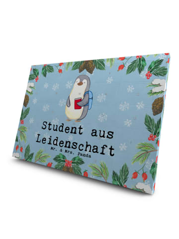 Mr. & Mrs. Panda Tee Adventskalender Student Leidenschaft mit Sp... in Eisblau