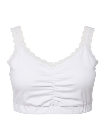 Ulla Popken Bustier in schneeweiß