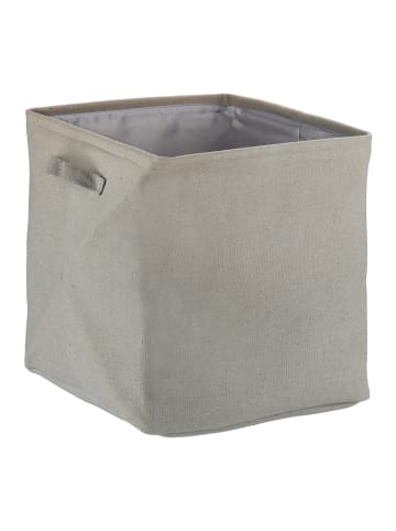 relaxdays Aufbewahrungskorb in Grau - (B)33 x (H)33 x (T)33 cm